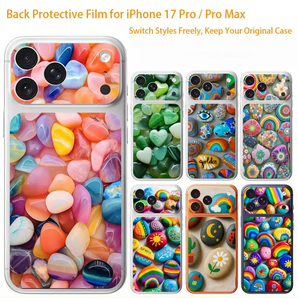 

Vibrant stones Premium Skin Wrap for iPhone 17 Pro/Max, Back Frame Camera Protective Decal (Not Case)