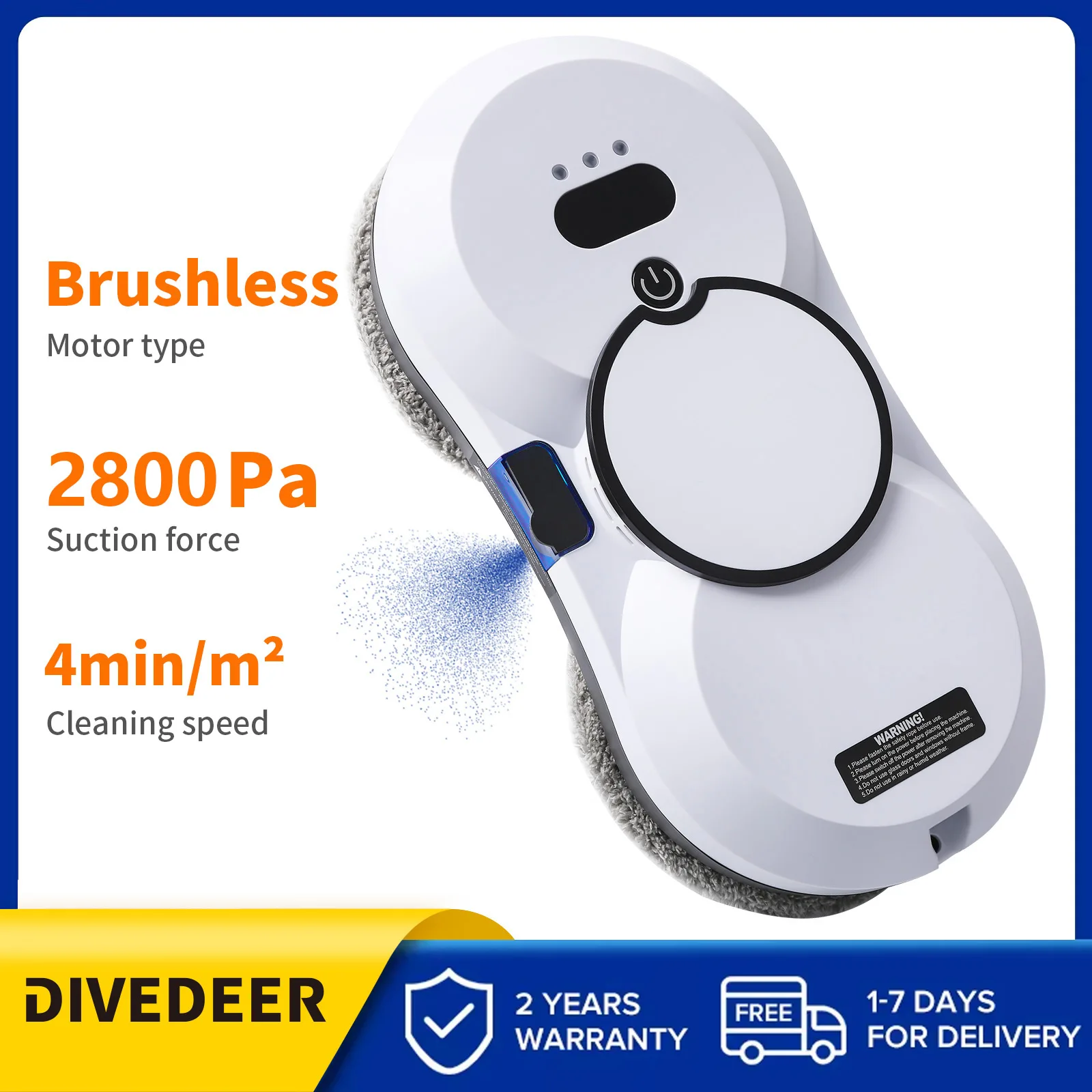 Raamreinigingsrobot Grote zuigspray Elektrische raamreinigingsrobot Anti-val stofzuiger met