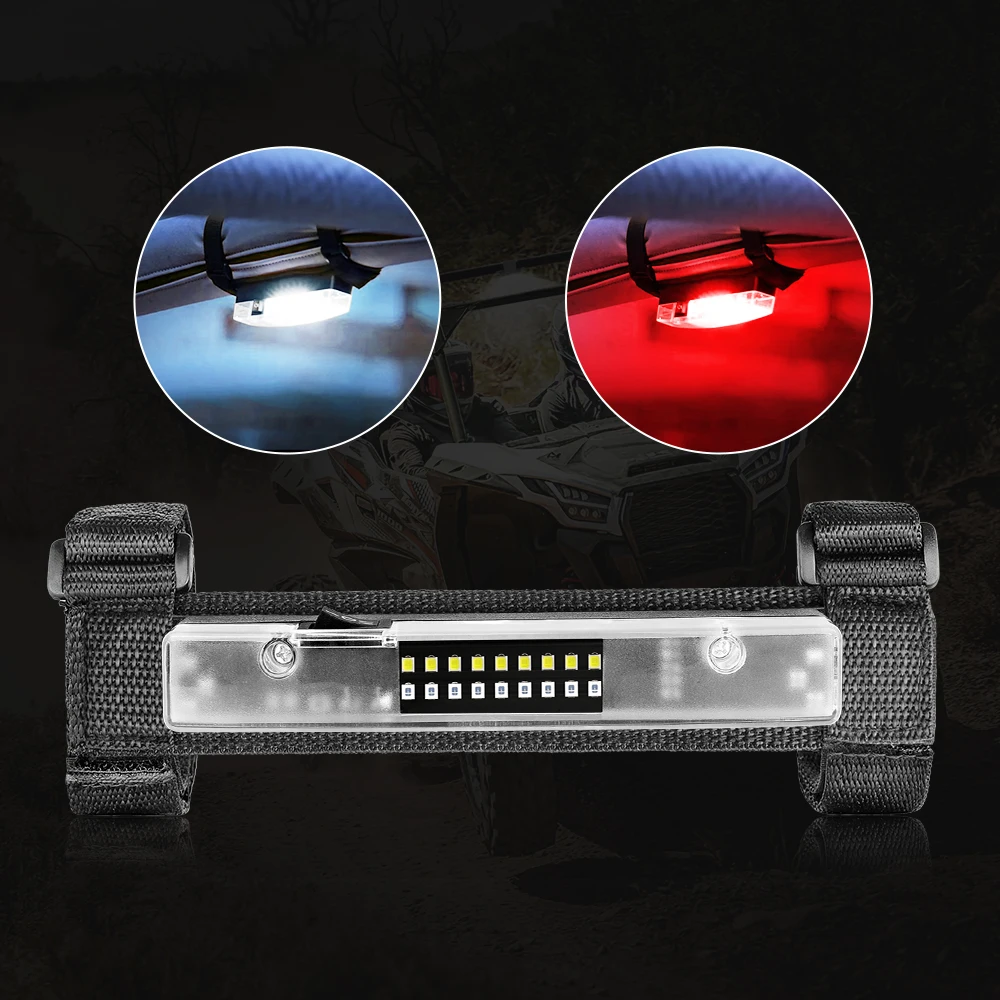 For Segway Fugleman UT10 Crew Cab 2022-2025 UTV Dome Light Universal Interior Wireless Lighting 1 - 4 inch Roll Bar Cage Mount