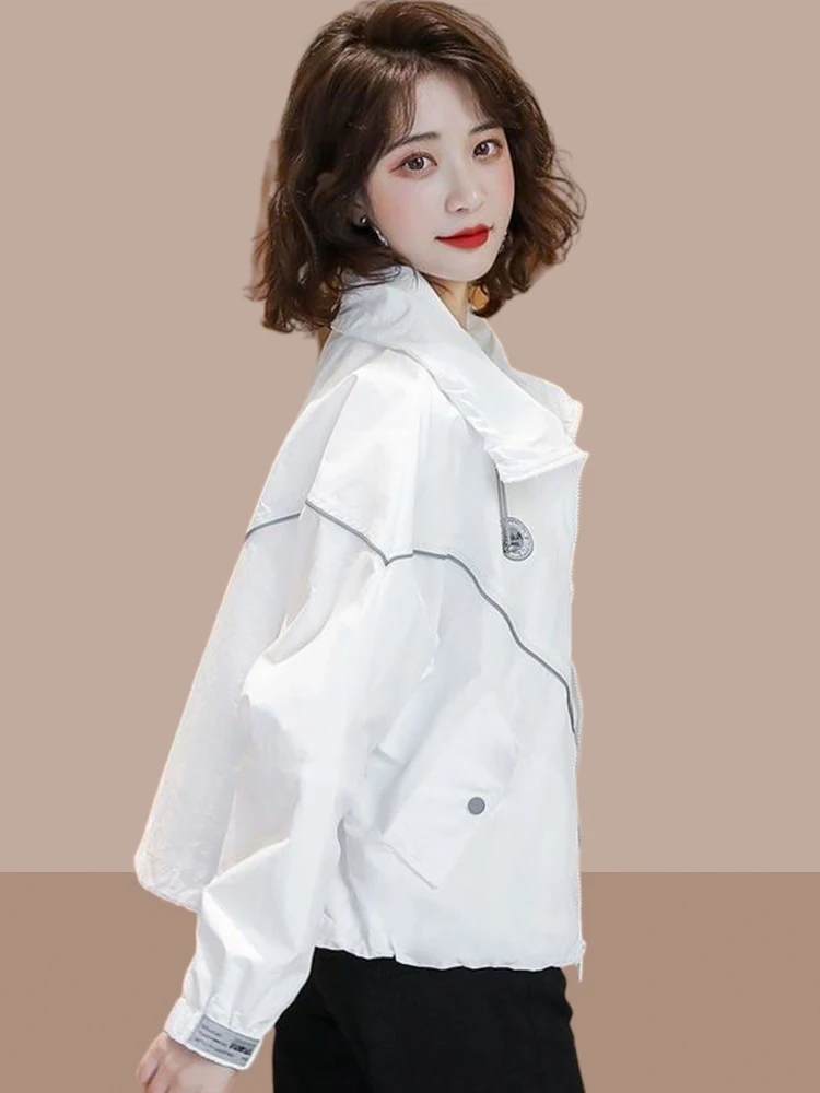 

Women's Short Loose Sun Protection Jacket 2026 New Style Spring Summer Fashion Versatile Fragrance Style Outerwear Coat
