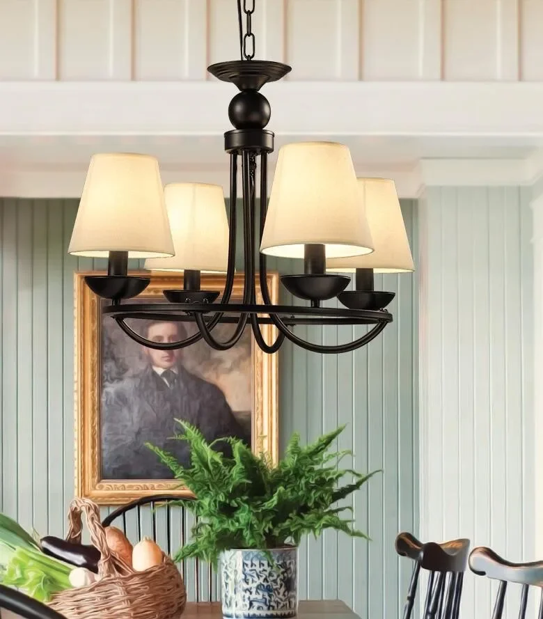 American Creative Cafe lamp Iron chandelier Birdcage Bar personalized clothing store stairs