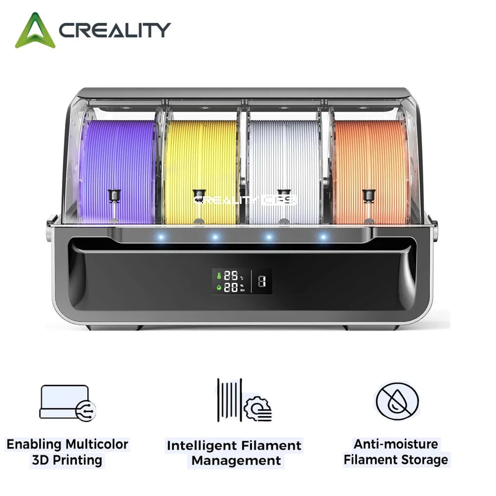 Creality CFS 3D Printer Multi Color Auto Filament System Anti-Moisture Filaments Storage for Creality K1 Series K2 Plus Printer