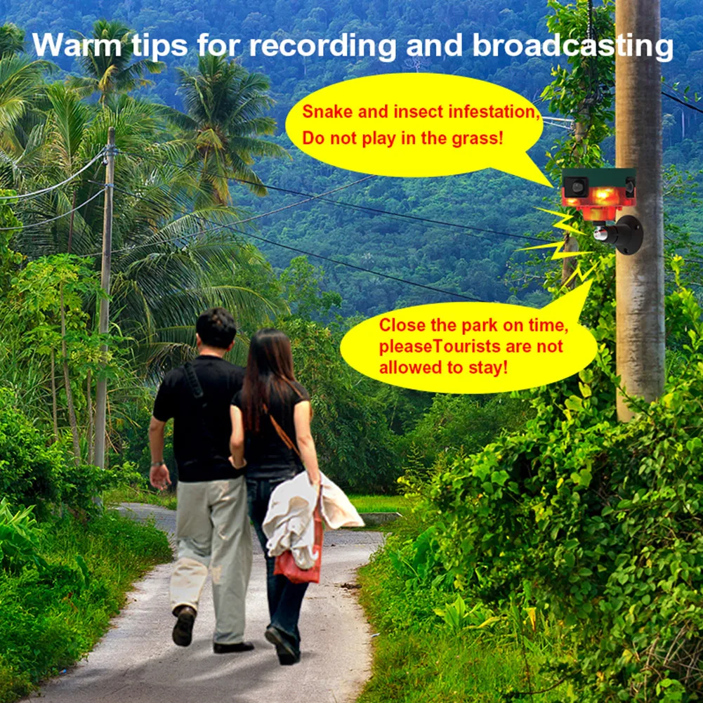 

for Farms Orchards Solar Pigeon Bird Repellent with Flashing Light 1200mAh Wild Animal Deterrent 360-degree Induction Alarm IP55