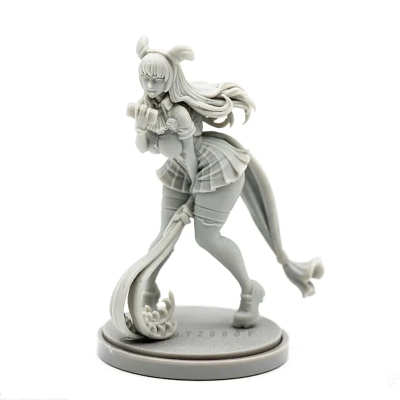 

38mm Beauty Soldier Short Skirt Girl Resin Model Figure Gk Micro Miniature 3d Printed White Model Toy Unassembled And Unpainted