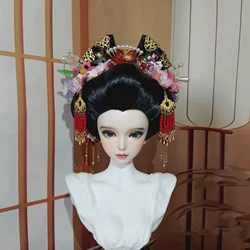 1/4 1/3 Scale Ancient Costume BJD Wig Japanese Oiran Hair Retro Wigs For BJD/SD MSD SD13 Big Girl SSDF Doll Accessories C2515