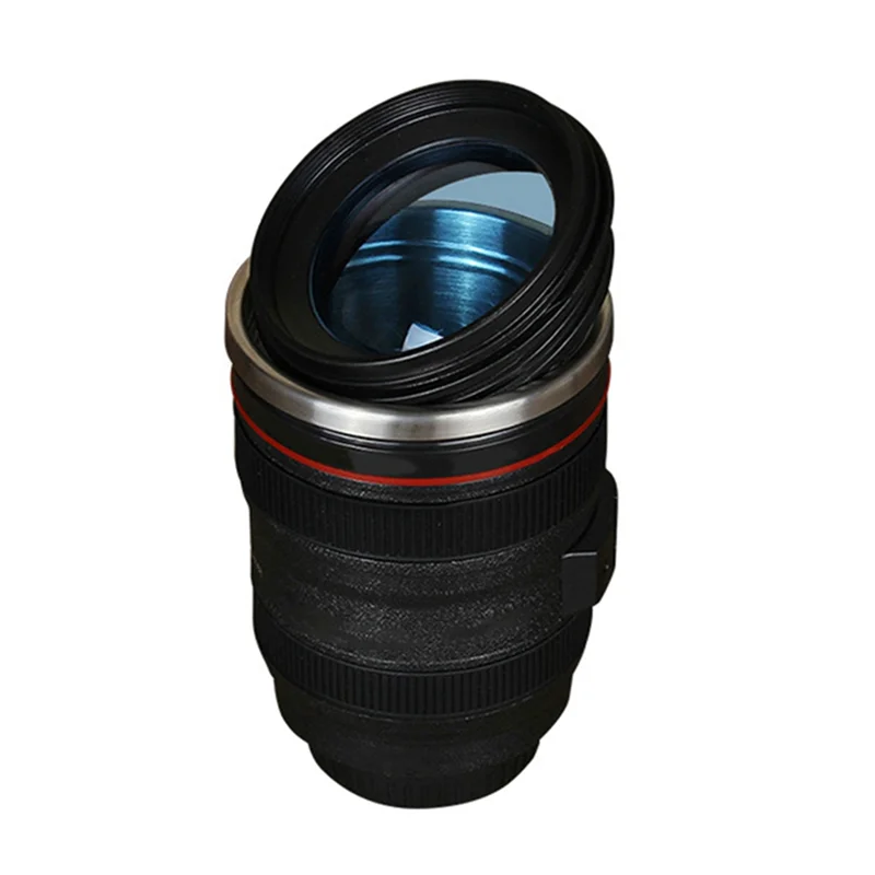 A11I Stainless Steel Self Stirring Coffee Mug Camera Lens Coffee Mug Multipurpose Photographer Camera Mug Personalized Gift Dura