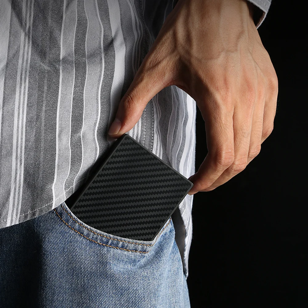 Automatic Side Button Business Card Holder Metal Aluminum Case Credit Card Box Card Holder Card Wallet Alloy Business Card Case