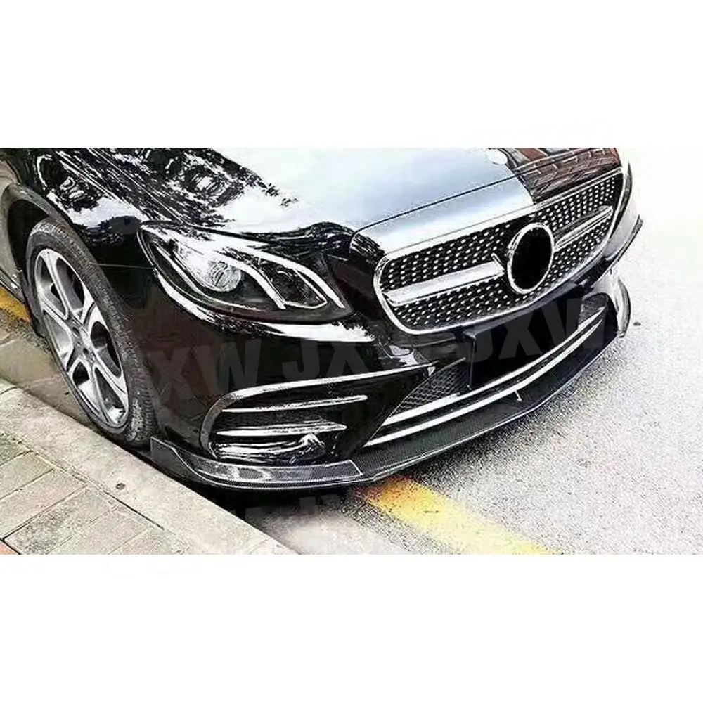 

Накладка на передний бампер из настоящего карбона для Mercedes-Benz E-класса W213 E200 E300 E63 Sport 2017 2018 + сплиттеры