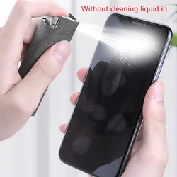 2 In 1 Mobile Phone Screen Cleaner Spray Bottle Microfiber Computer Dust Removal Cleaning Glasses Wipes Without Cleaning Liquid