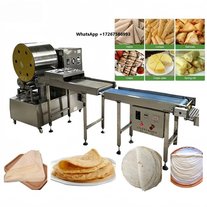 High Efficiency 50pcs/min Automatic Dumpling and Samosa Making Machine for Spring Roll Production