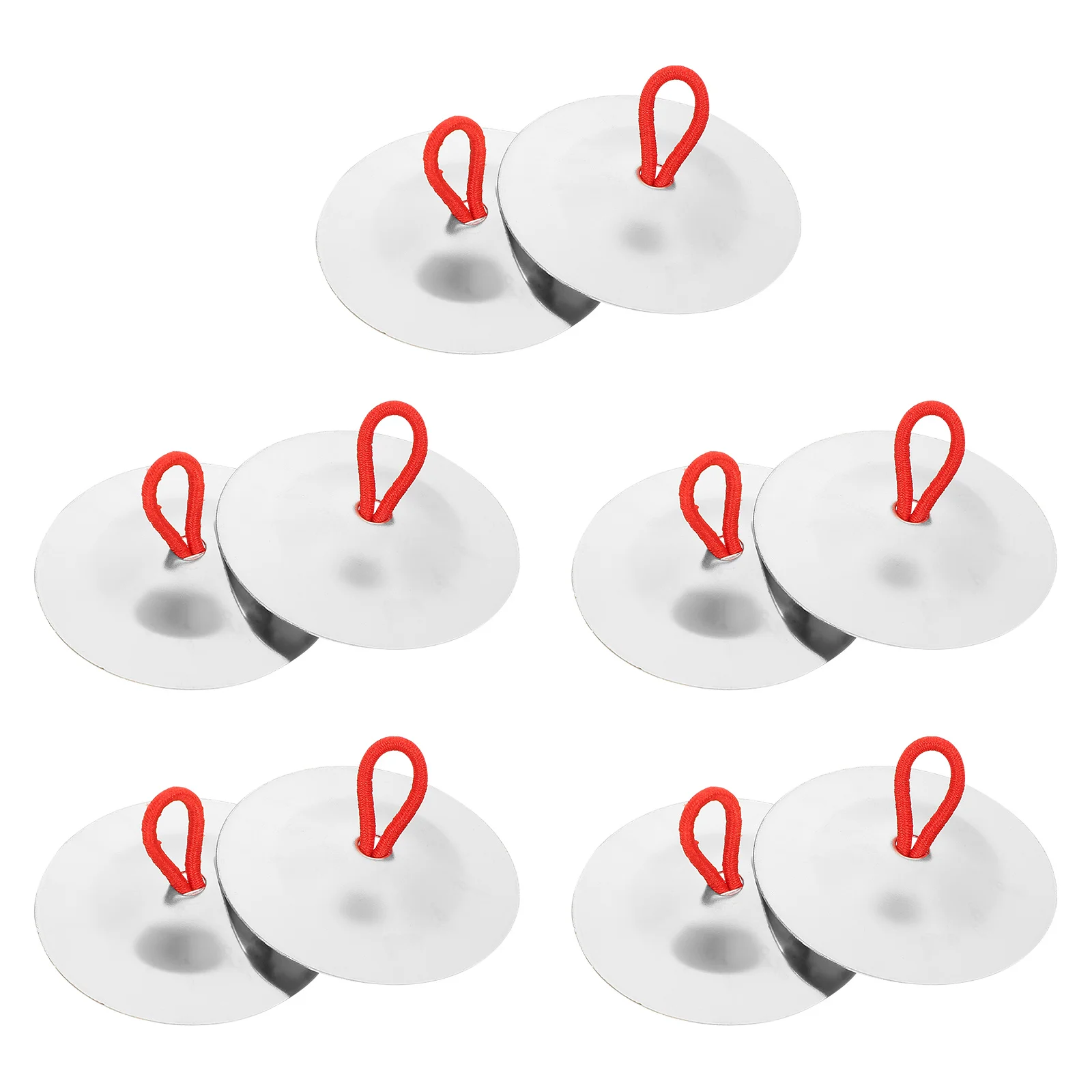 

5Pairs Finger Cymbals for Kids Professional Durable Meticulous Workmanship Music Training Educational Finger Cymbals