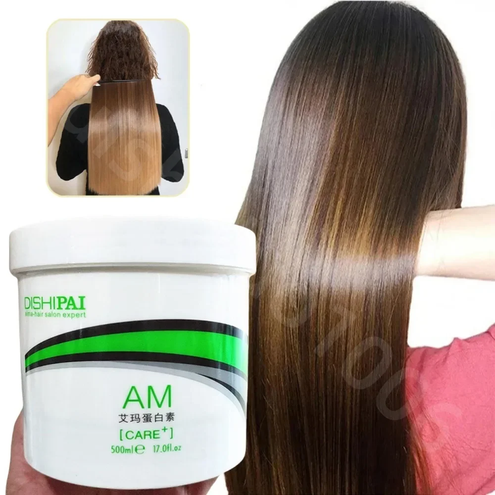 

500ml AM Protein Salon Conditioners Repair Hair Mask for Dry Damaged Hair Deep Conditioning Hydrate Nourish Smooth Improve Frizz