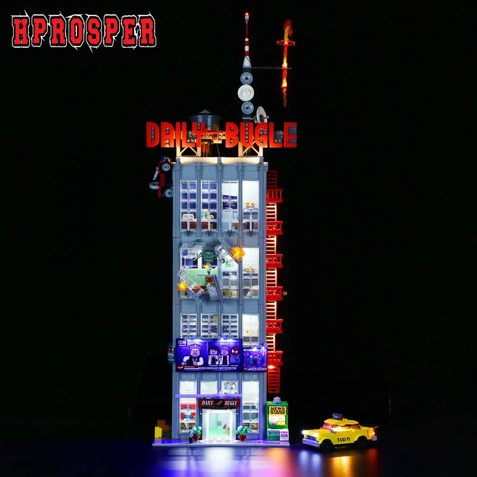 

Hprosper 5V LED Light for 76178 Daily Bugle Decorative Lamp With Battery Box (Not Include Lego Building Blocks)