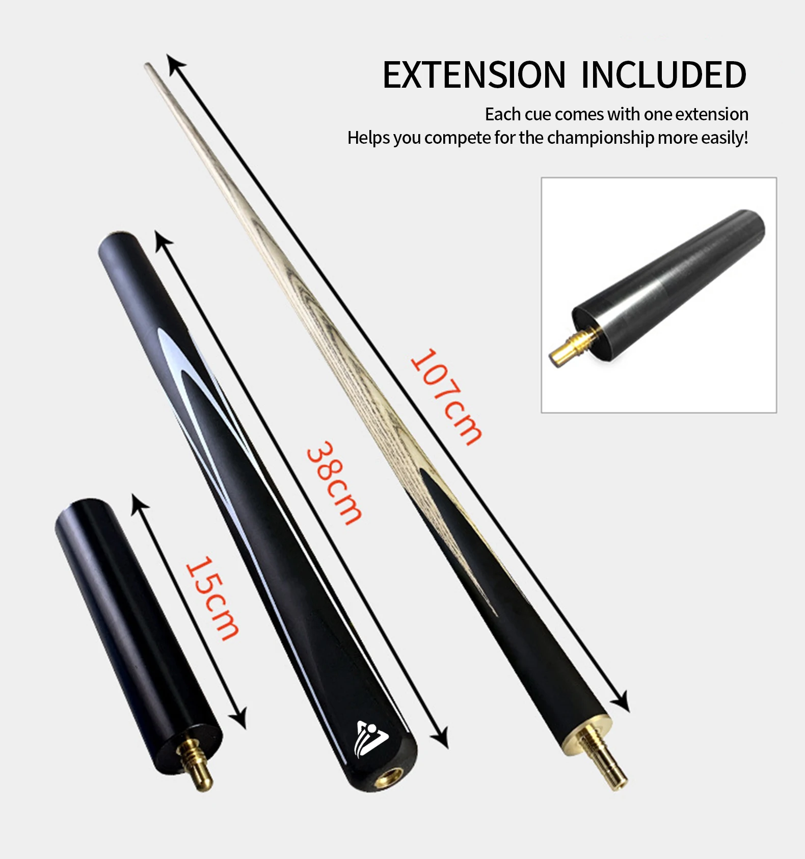 أحدث 9/10/11.5 مللي متر 3/4 سبليت جديلة تاكو دي بيلار الرماد الخشب 20 أوقية البلياردو جديلة عصا التاكو دي تجمع جديلة مع موسع