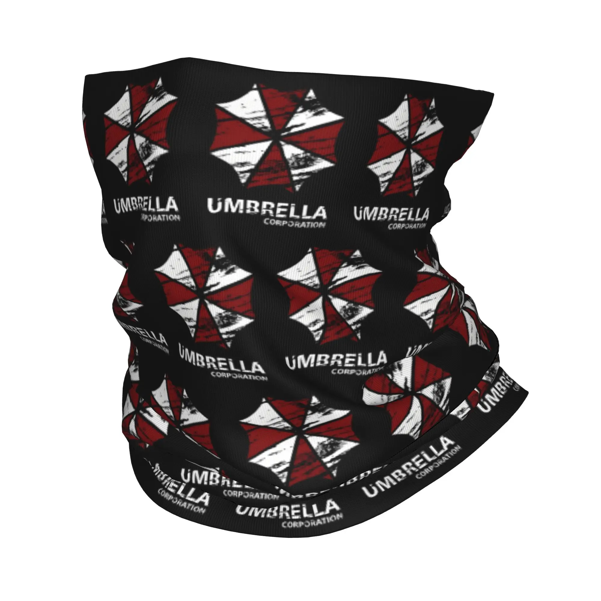Custom Corporation Regenschirme, Bandana, Halstuch, winddicht, Gesichtsschal, Abdeckung für Damen und Herren, Horror-Videospiel, Kopfbedeckung, Schlauch-Sturmhaube