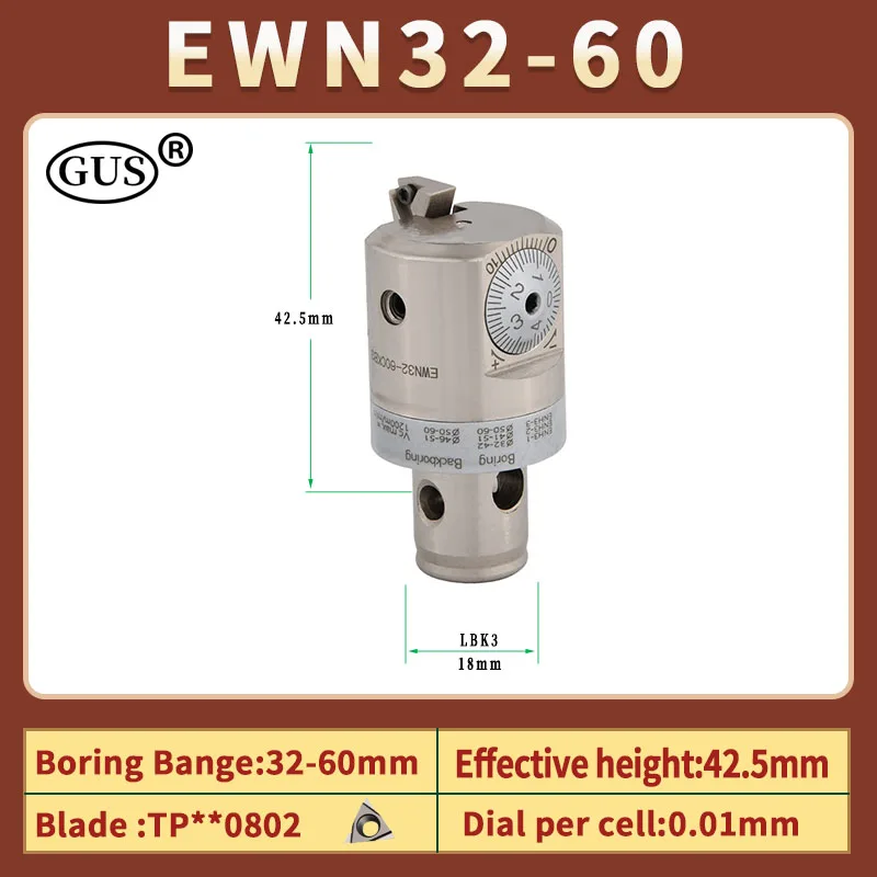 CBH EWN Precision EWN20 EWN25 EWN32 EWN41 EWN68 EWN150 portautensili di alesatura regolabile foro CKB LBK1 2 3 4 5 6 LBK