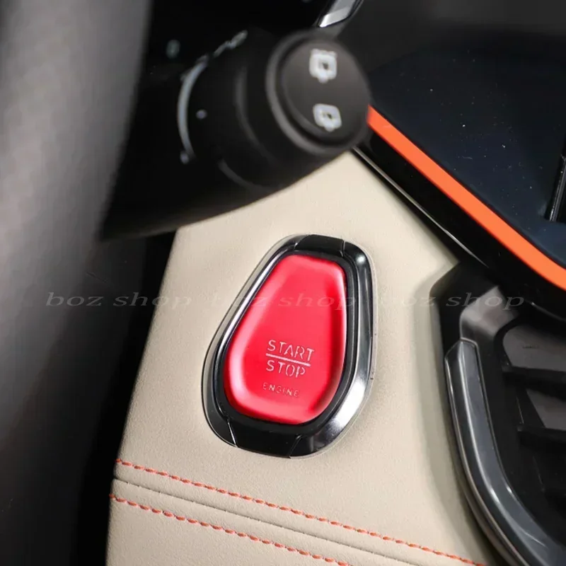 For Lynk&Co 01 2019-2023 Models Global Version One Button Start Key Decorative Ignition Switch Ring Decorative Car Accessories