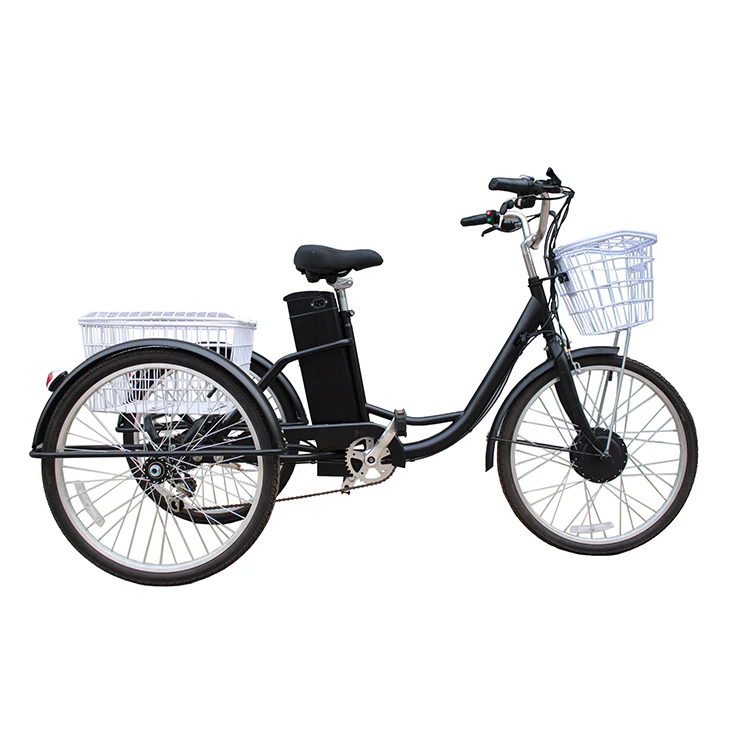 

Cheap Price 3 Wheels Ebike 250W 36V Lithium Battery Electric Bike Cargo Tricycle Delivery Bicycle