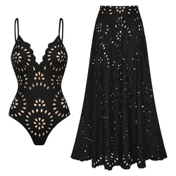New 2025 Women's One-Piece Swimsuit High-Waist Bikini Sexy Strand Empty Beach Bathing Suit for Women