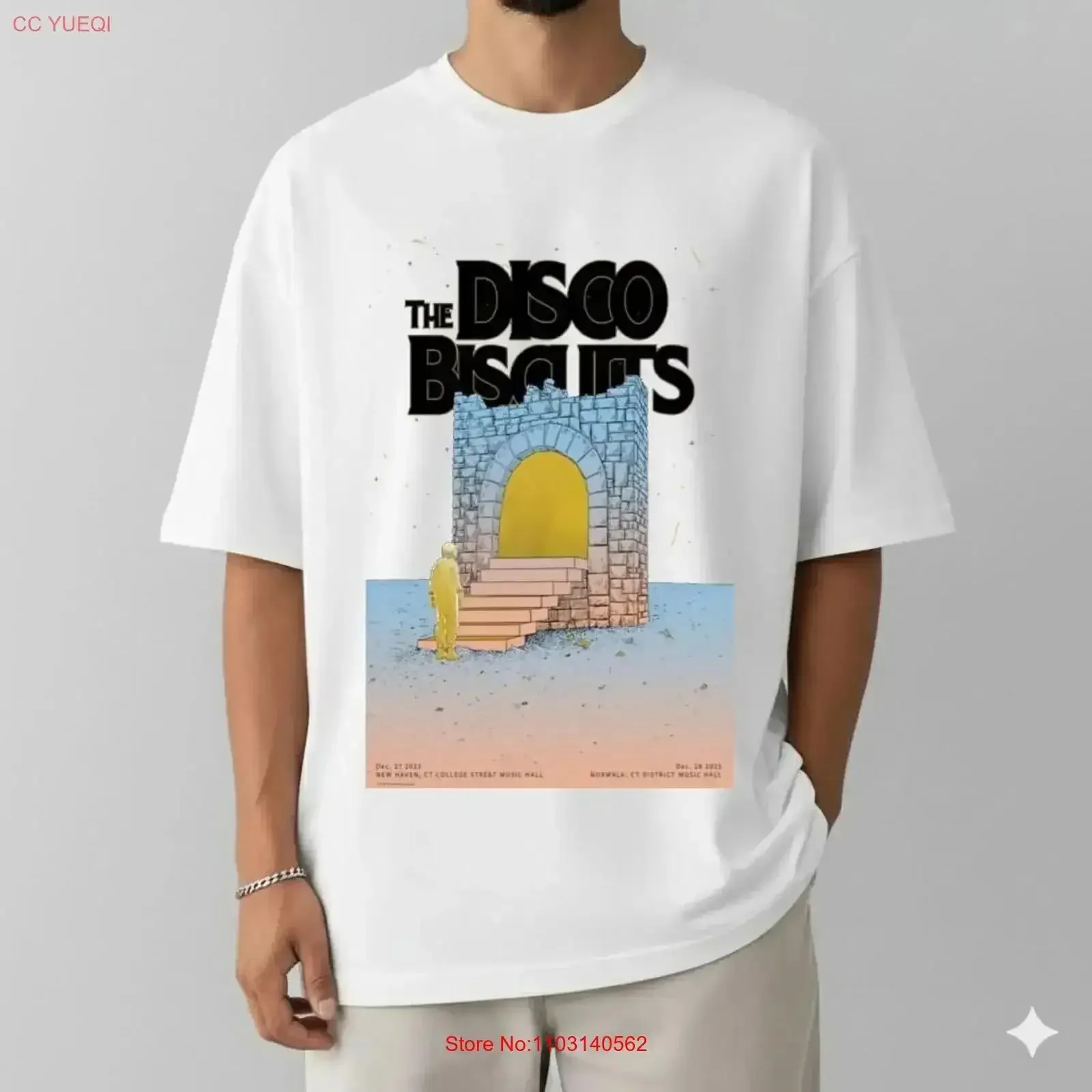 The Disco Biscuits New Haven CT at College Street Music Hall Dec 27 2025 T Shirt vintage Washed streetwear designer clothes