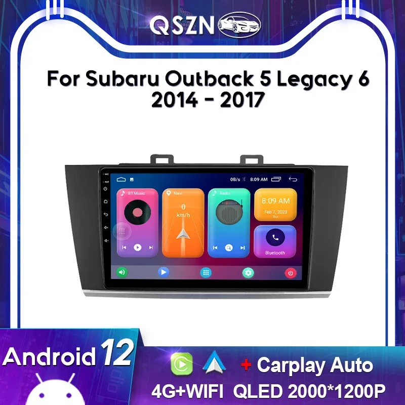 for Subaru Outback 5 2014 - 2018 Legacy 6 2014 - 2017 Android 13.0 Car Player Navigation Stereo Radio Multimedia GPS 8-Core DSP