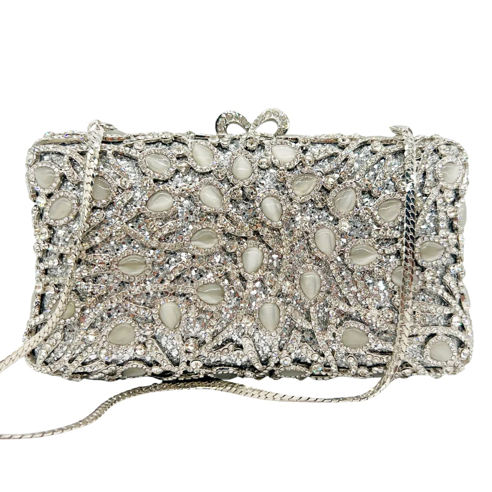 

Вечерняя сумка с опалом и стразами, кошельки, женские клатчи с бриллиантами, элегантные камни, свадебные сумки, вечерние клатчи с кристаллами, кошелек