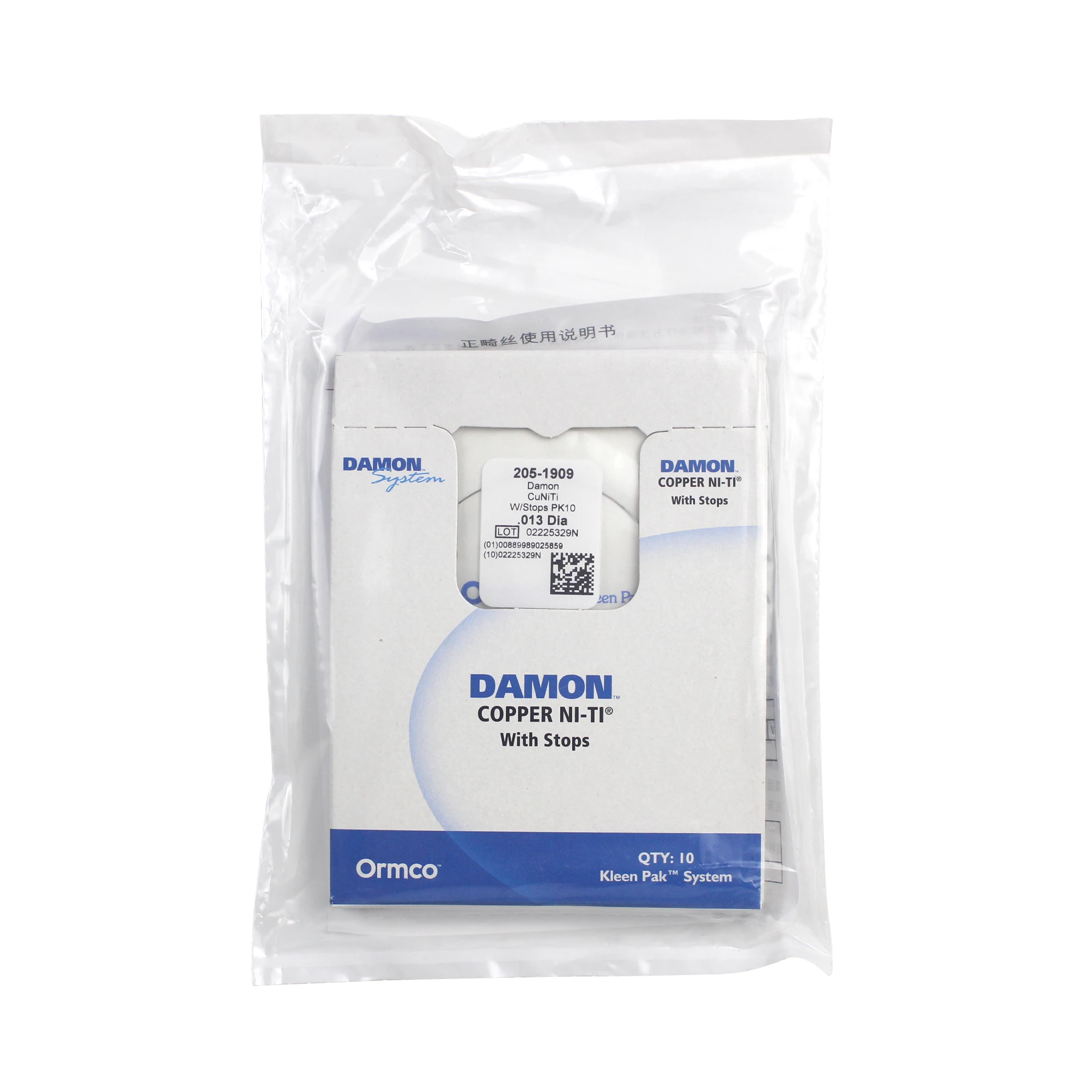 Orthodontic Wires ORMCO DAMON Copper-nickel-titanium Round Wire 10 Pieces Per Box 0.013