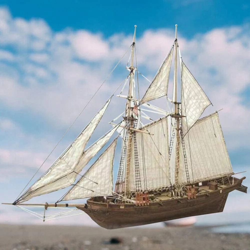 DIY Ship Assembly Model Kits 1/100 Classical Ship Models Sailing Boats Scale Model Decoration Boat Toy for Kids Adults