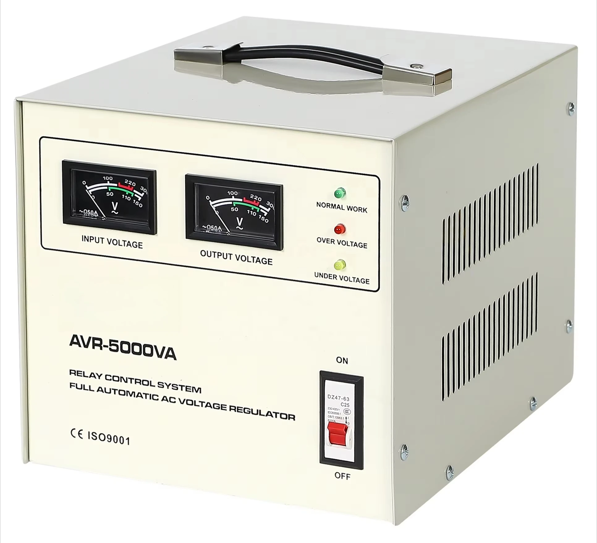 Custom Single Phase 220V SVC Automatic High-Power AVR-5000VA Voltage Stabilizer for Refrigerator Computer AC Products