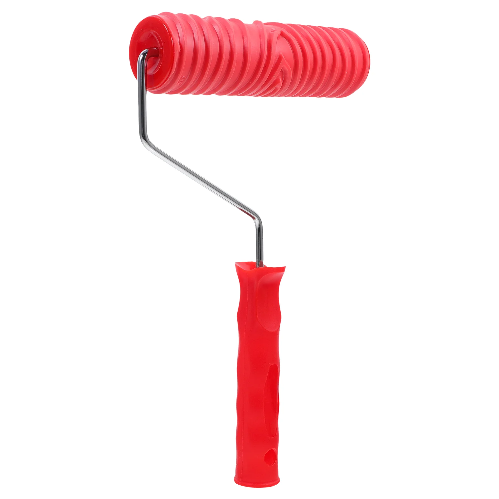 7 Inch Texture Paint Roller for Wall Embossing Decor Grain Pattern Rubber Tool Reusable Drywall Premium Handle