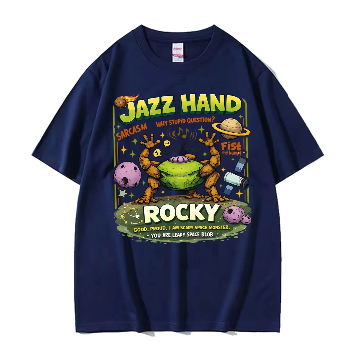 Rocky Amaze Amaze Jazz Hands Project Hail Mary T Shirts Unisex Harajuku Summer Tee Shirt Oversized Men Cotton T-shirt Streetwear