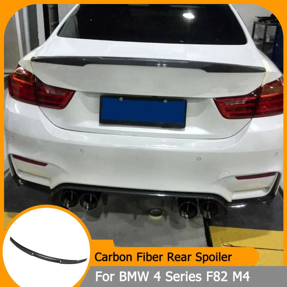 

Carbon Fiber Rear Trunk Spoiler Boot Lid Wing for BMW 4 Series F82 M4 Coupe 2 Door 2014 - 2017 Rear Wing Spoiler Lip