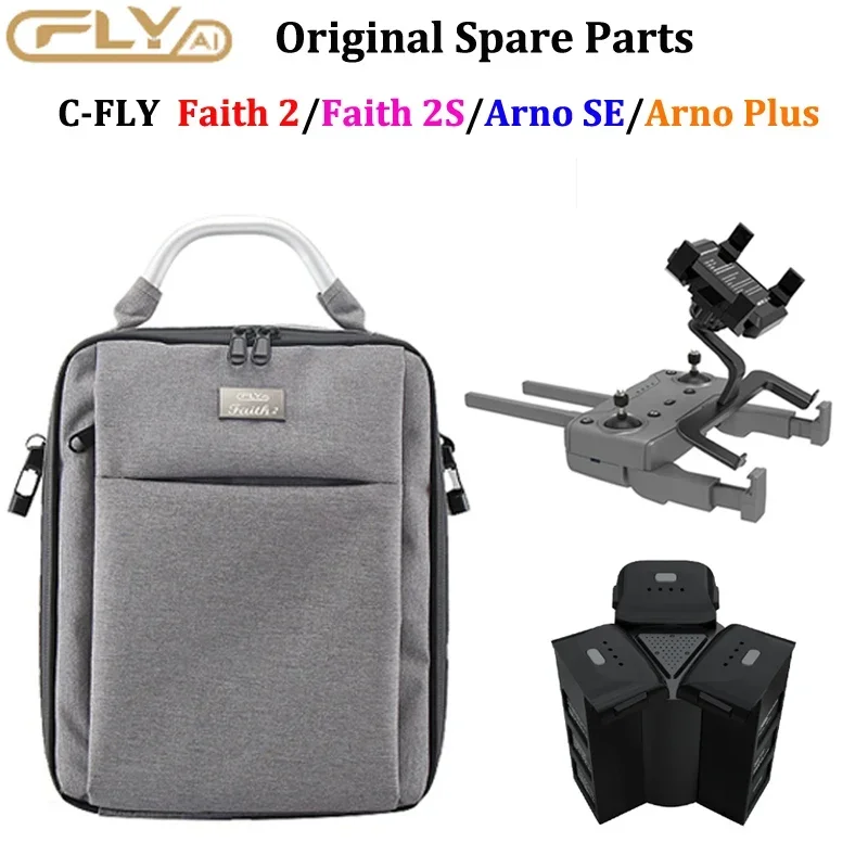 YUNX Drone Charger Hub Set with Storage Bag & Phone Holder Compatible with CFLY Faith 2/2S Arno SE/Plus Quadcopter