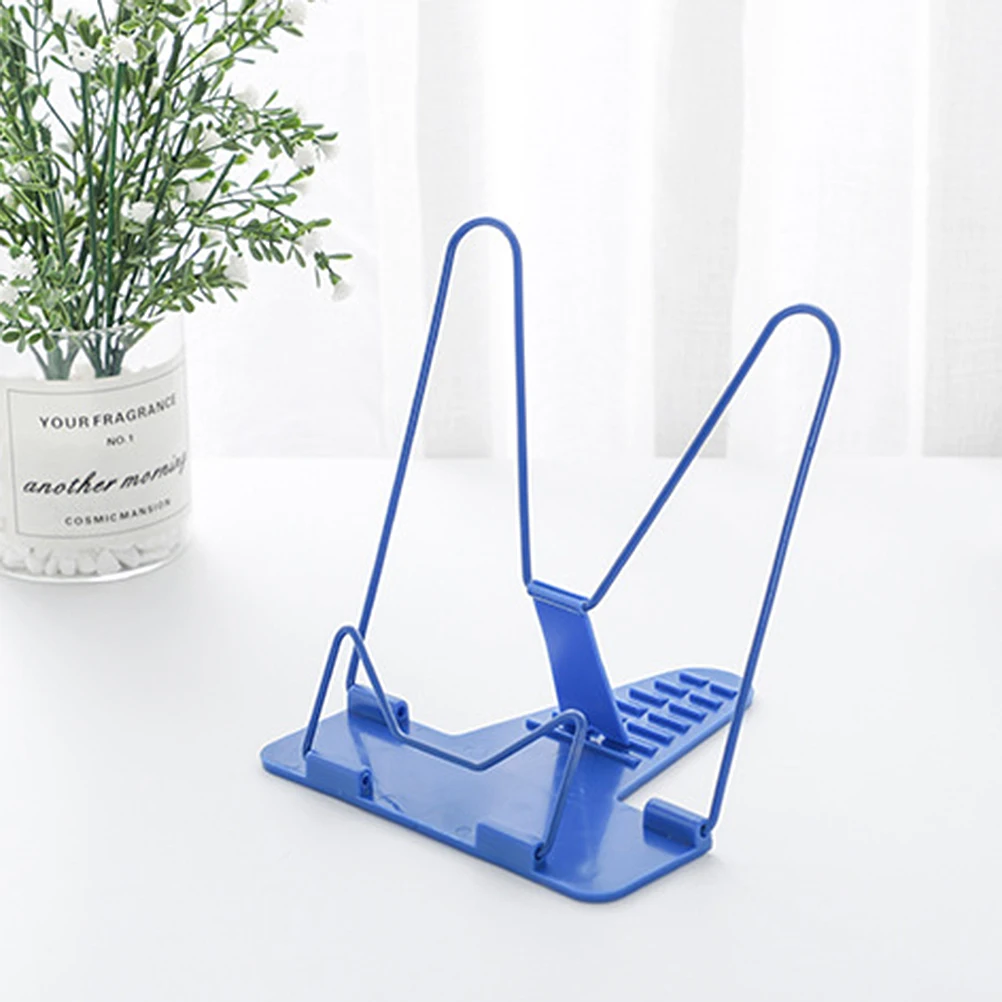 

2pcs Rack Book Holder Adjustable 0°-68° Multi-Purpose Bookshelf Stand For Desk Home Office Library Lightweight Portable