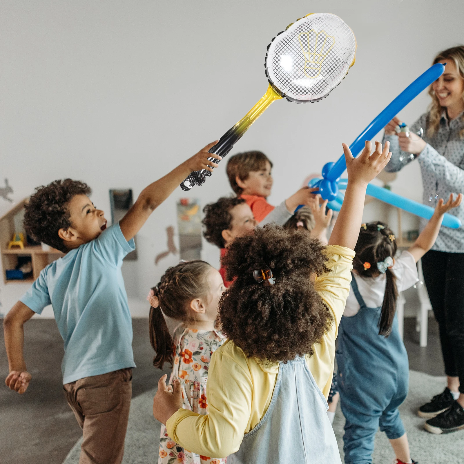 

Badminton Birthday Party Decoration Racket Balloon Bachelorette Decorations Balloons