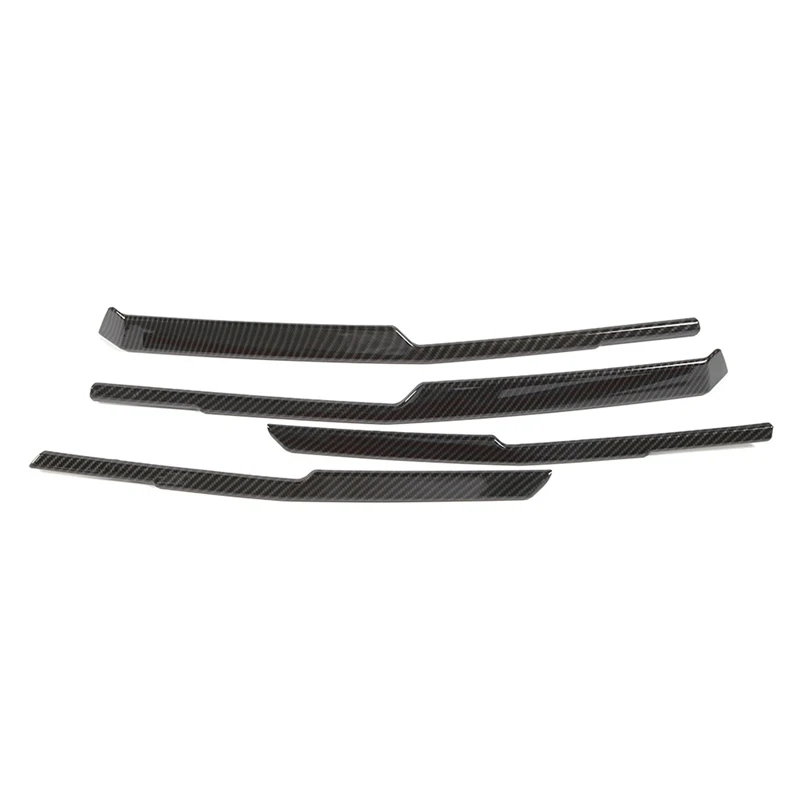 Car Front Grilles Trim Decoration Cover Frame Stickers For Chevrolet Camaro 2017-2022 Accessories ,ABS Carbon Fiber