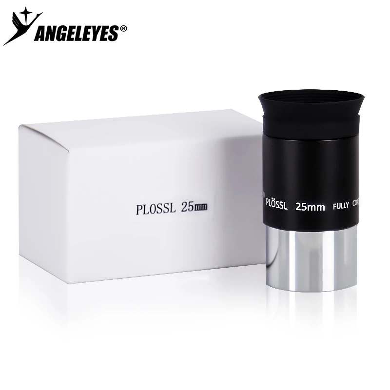 Angeleyes PL Plossl 25mm 1.25 Inch Eyepiece All Metal Optical Glass High Eye Relief for Astronomical Telescope