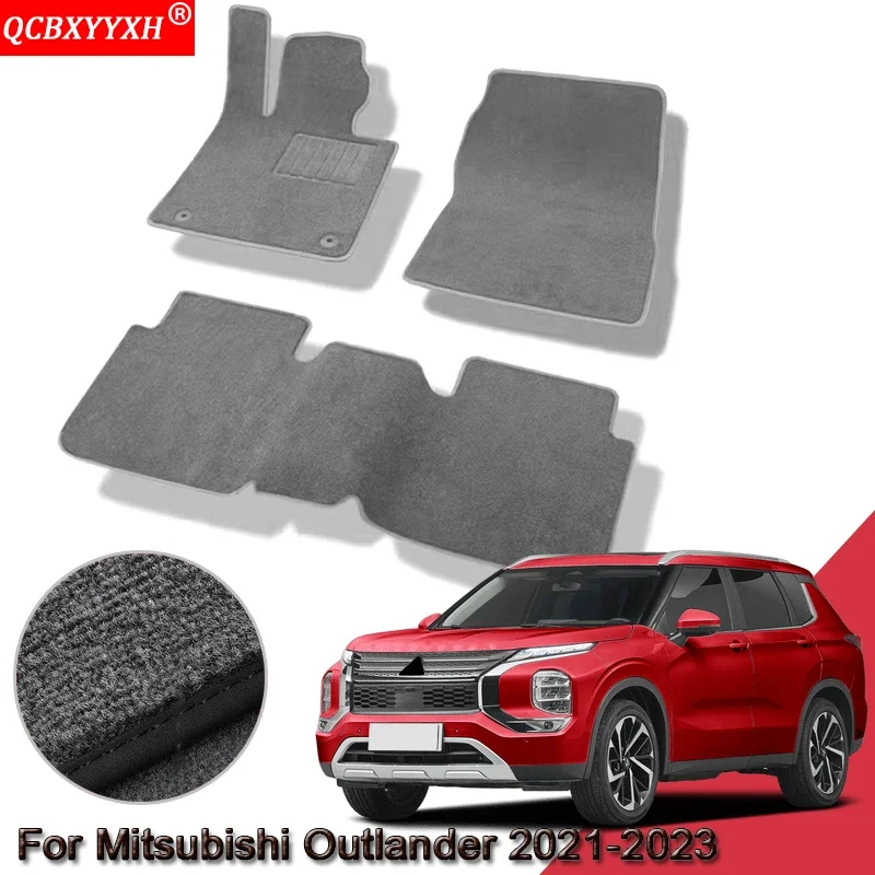 

Автомобильные коврики на заказ для Mitsubishi Outlander 2021-2023 2024, водонепроницаемые нескользящие коврики, внутренние защитные ковры, коврики