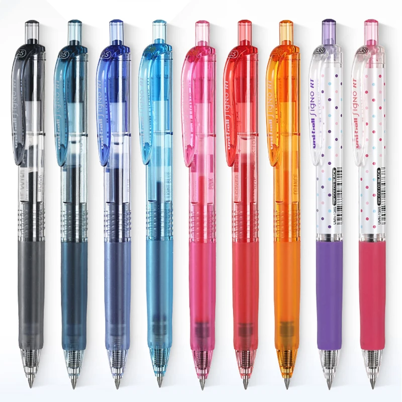 

1pc Ball Gel Pen Signo RT UMN-105 / UMN-138 0.5mm / 0.38mm Easy To Use Student Writing Supplies Press Gel Pen