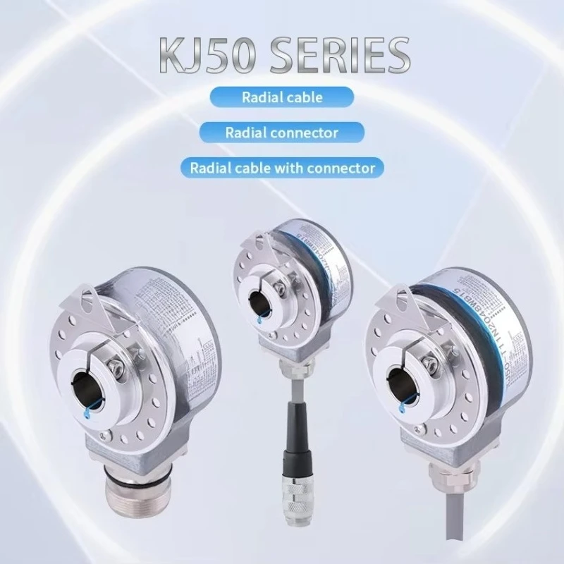 Sensor de Velocidad Externo KJ50, Codificador Absoluto, Diámetro Externo de 51 mm con Eje Hueco de 8-15 mm, IP65, DC5V-30V, Sensor de Posición