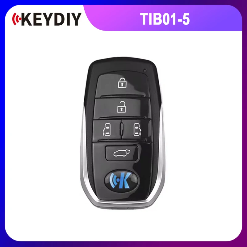 

KEYDIY KD TIB01-5 Universal Smart Remote Key 5 Buttons With 8A 4D Chip for Toyota