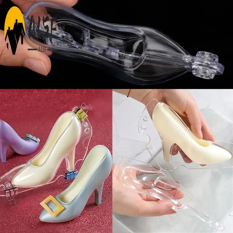 

A15F-8 Pcs High Heels Cake Decorating Mold Tools Chocolate Candy Fondant Mold DIY 3D Cake Mold Kitchen Tool