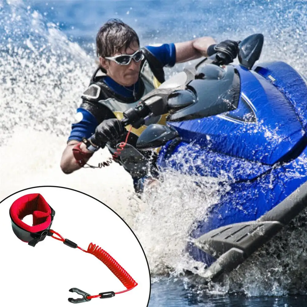 Boat Safety Lanyard Start Stop Kill Tether Cord For Kawasaki Jet Ski JT900 JT1100 For Most Board Engine Parts Accessories F2P6
