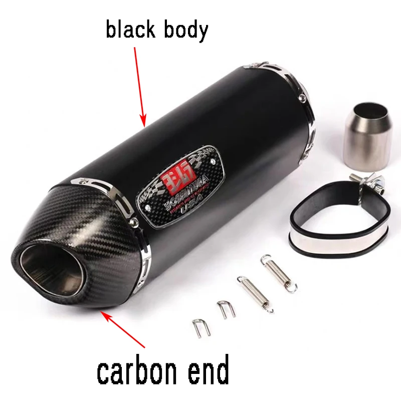 420Mm Met Db Killer 38-51Mm Motorfiets Uitlaat Voor Yoshimura Real Carbon Fiber Uitlaat Pijp Pitbike Gsr 600 Cb650f R77 Rs Cafe