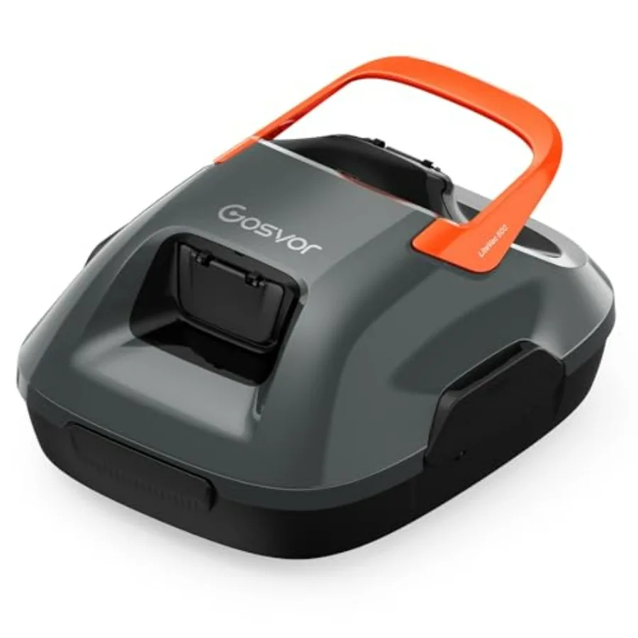 

Cordless Robotic Pool Cleaner for above ground pools up to 860 sq.ft, ABS plastic body, blue, 90 min runtime and self-parking