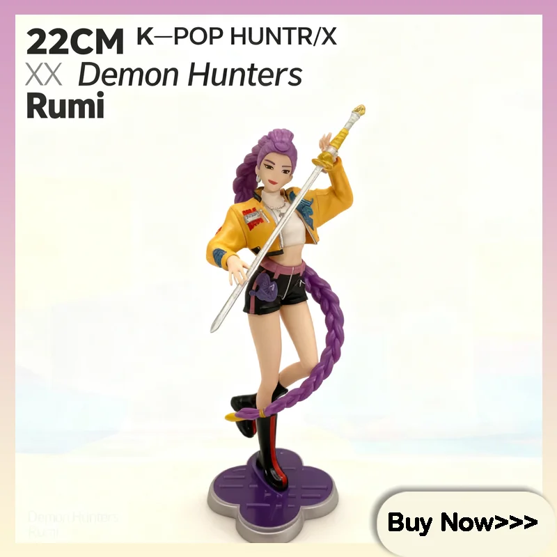 

22 см K-Pop Huntr/X Demon Girl Group мобильные фигурки изысканная настольная модель окружающие украшения сюрприз подарок на день рождения