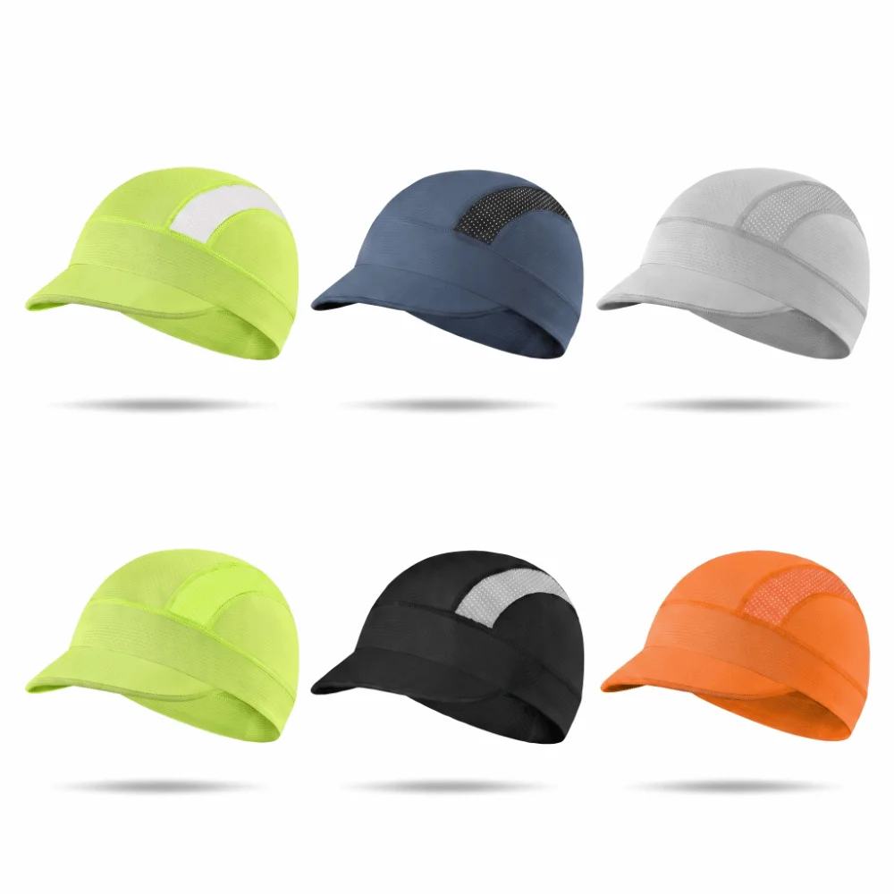 Breathable Mesh Cycling Caps Sweat Absorption Thin Design Running Hat Polyester Material Small Brim Sports Sunhat Summer Season