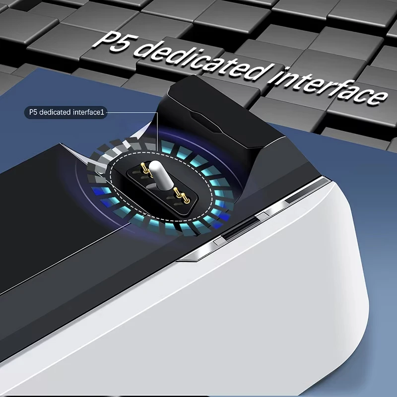 Carregador Rápido duplo para PS5, controlador sem fio, USB 3.1, Tipo-C, berço de carregamento, Dock Station para Sony Playstation 5, Joystick Gamepad