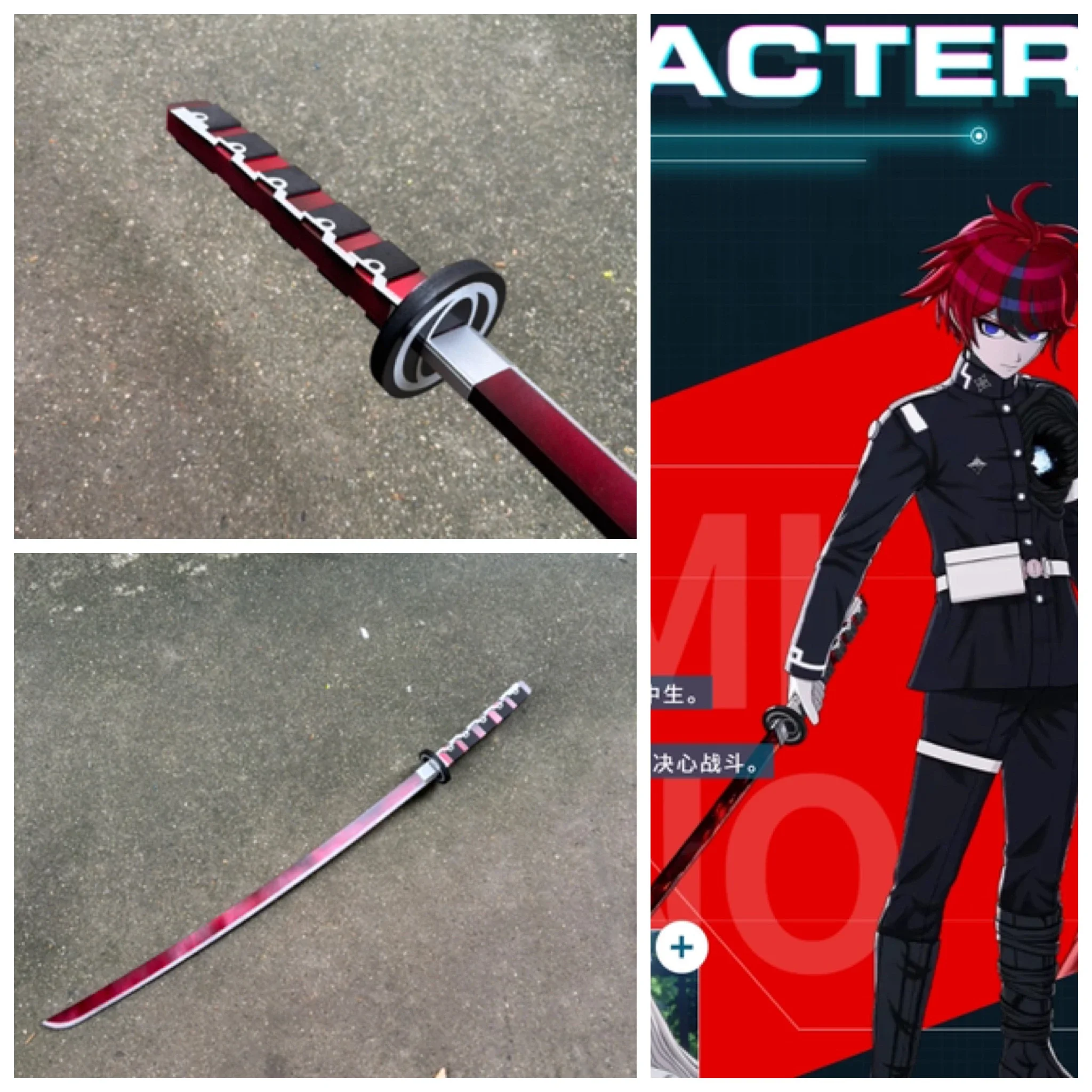 Sumino Takumi Sword The Hundred Line Last Defense Academy Cosplay Halloween Christmas Party Props for Comic Show