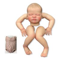 NPK 19inch Unfinished Doll Real Life Size Already Painted Kits Max Very Lifelike With Many Details Veins same As picture